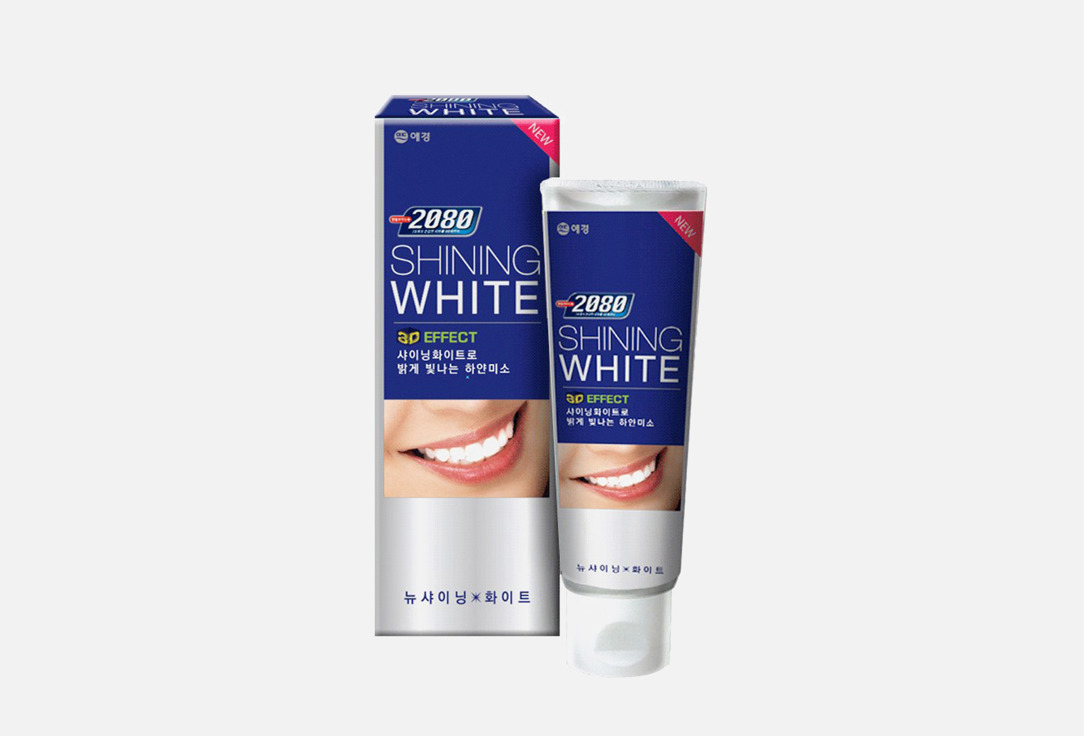 Зубная паста DENTAL CLINIC 2080 Dental Clinic WHITENING&SHINING WHITE 1 шт luxlite dental luxlite dental гелевая зубная паста лечебные травы