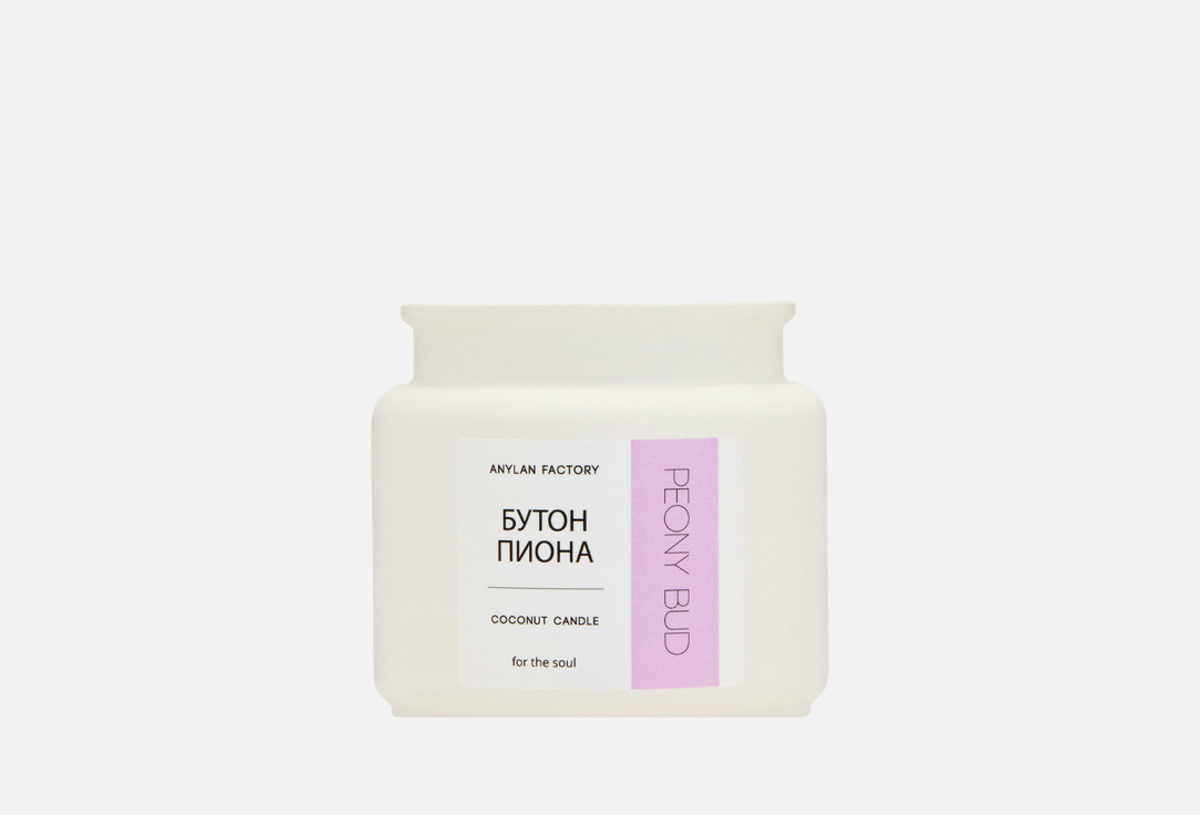 

ароматическая свеча ANYLAN FACTORY, Белый, Бутон пиона 100 мл