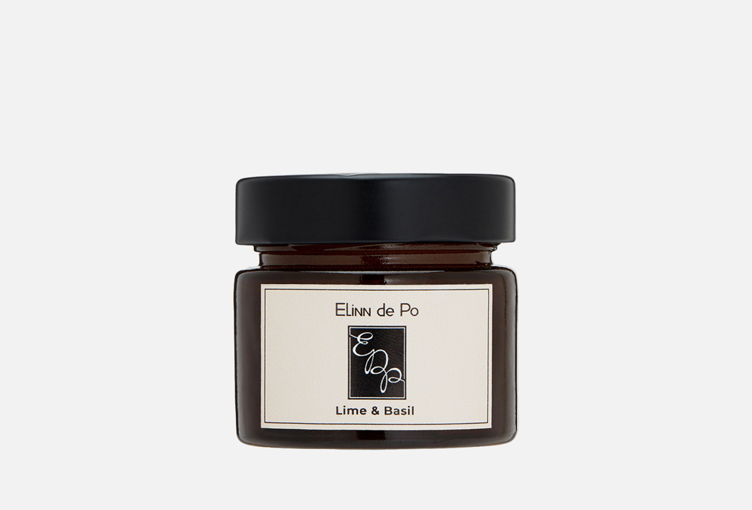 

Ароматическая свеча ELINN DE PO, Белый, Scented Candle Lime&Basil 100 мл
