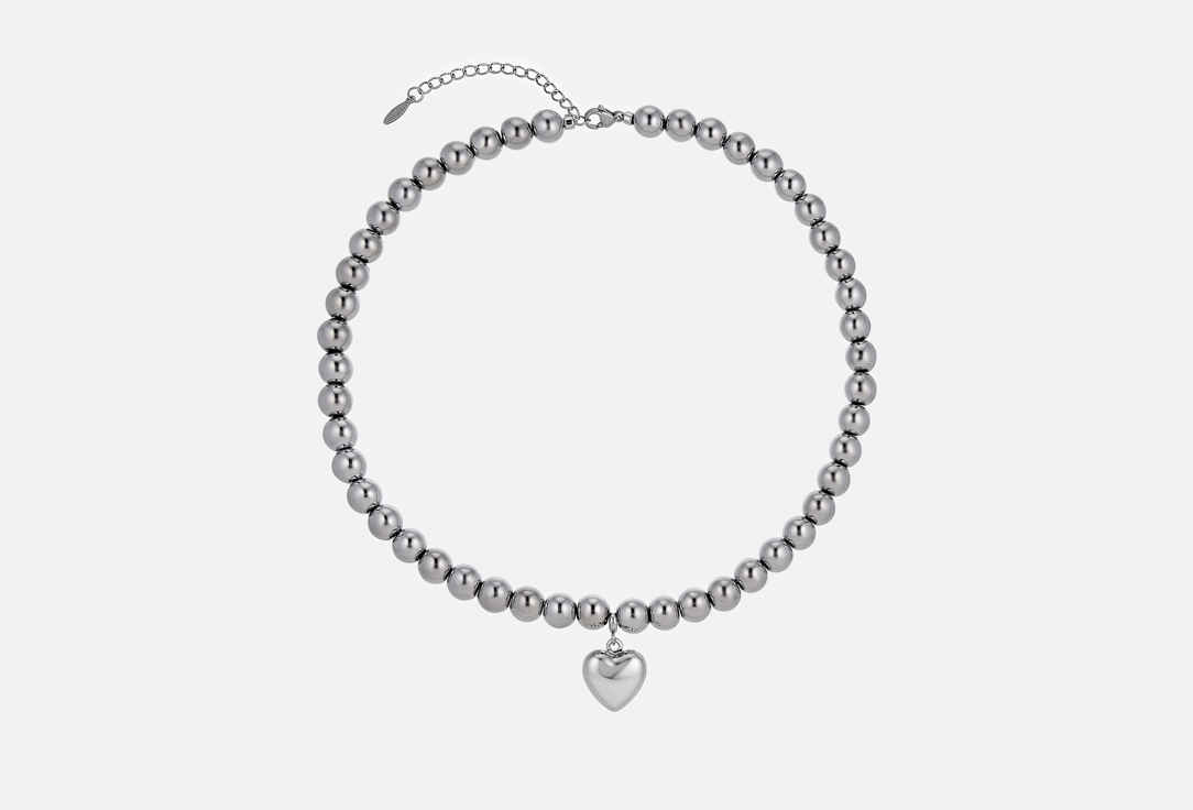 колье БРАСЛЕТ BAR Hematite with a heart 1 шт