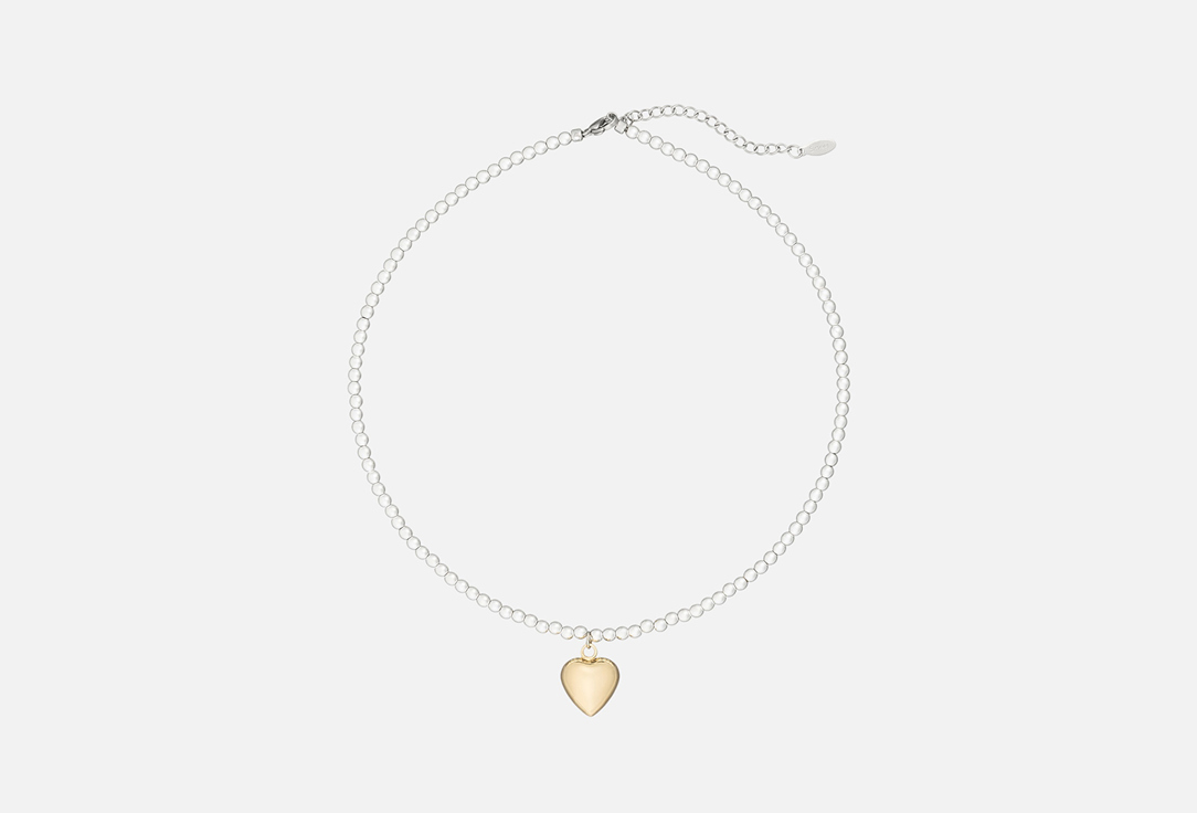 

колье БРАСЛЕТ BAR, Bicolor with a heart 1 шт