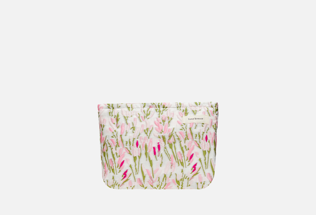 Изображение товара Большая хлопковая косметичка Your houser Розовые цветы