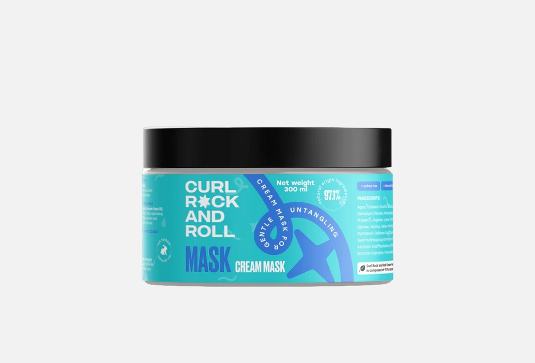 Изображение товара Крем-маска для волос CURL ROCK AND ROLL CREAM MASK FOR GENTLE UNTANGLING