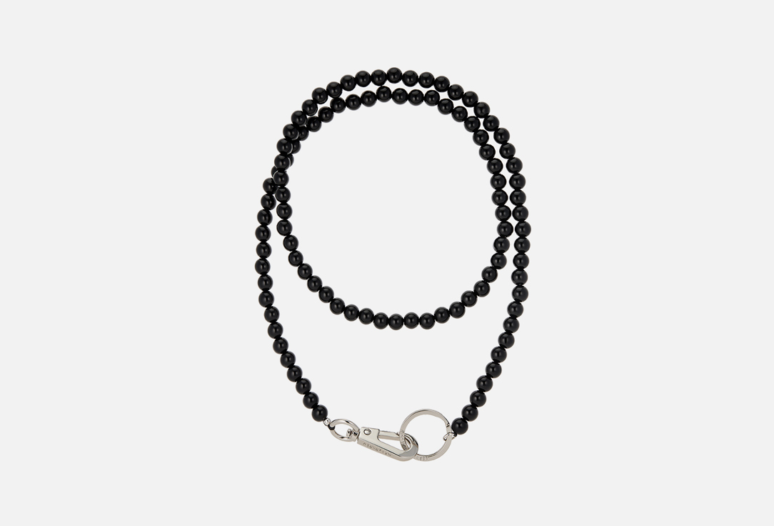 Изображение товара Стильный брелок KRIVOKOSO LARGE black для ключей и сумок Россия