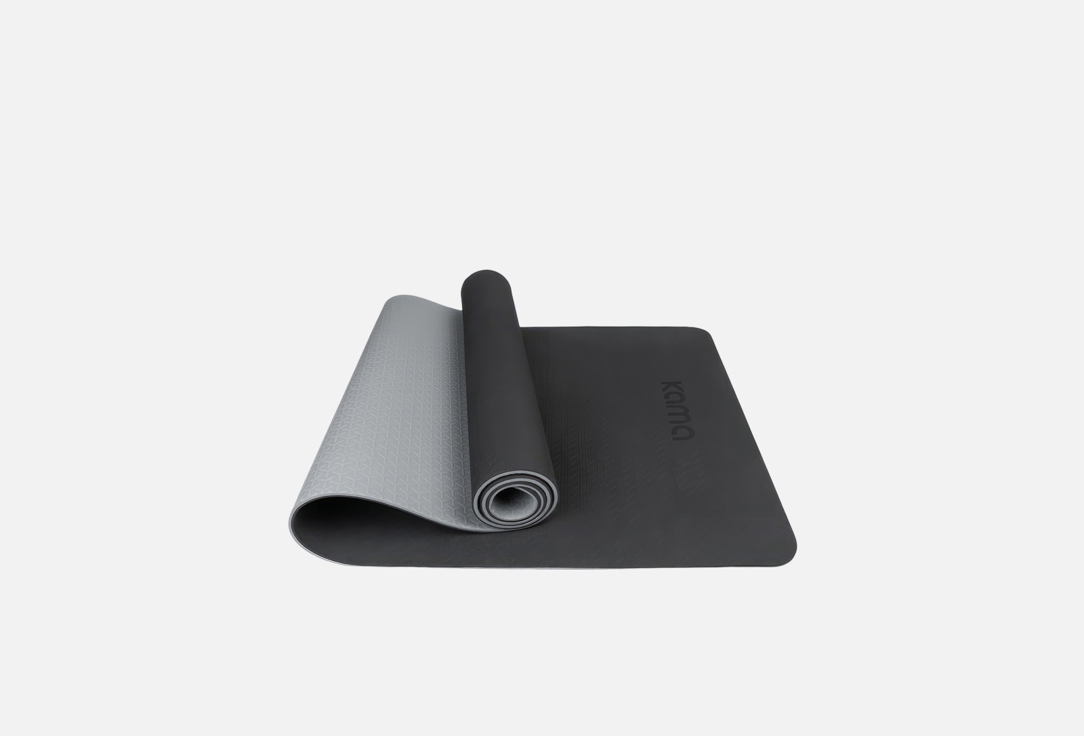 Коврик для йоги и фитнеса KAMA Mat black 1 шт