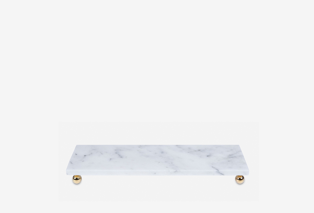 Изображение товара Поднос-столик декоративный НАТУРКАМЕНЬ мраморный, 30х10