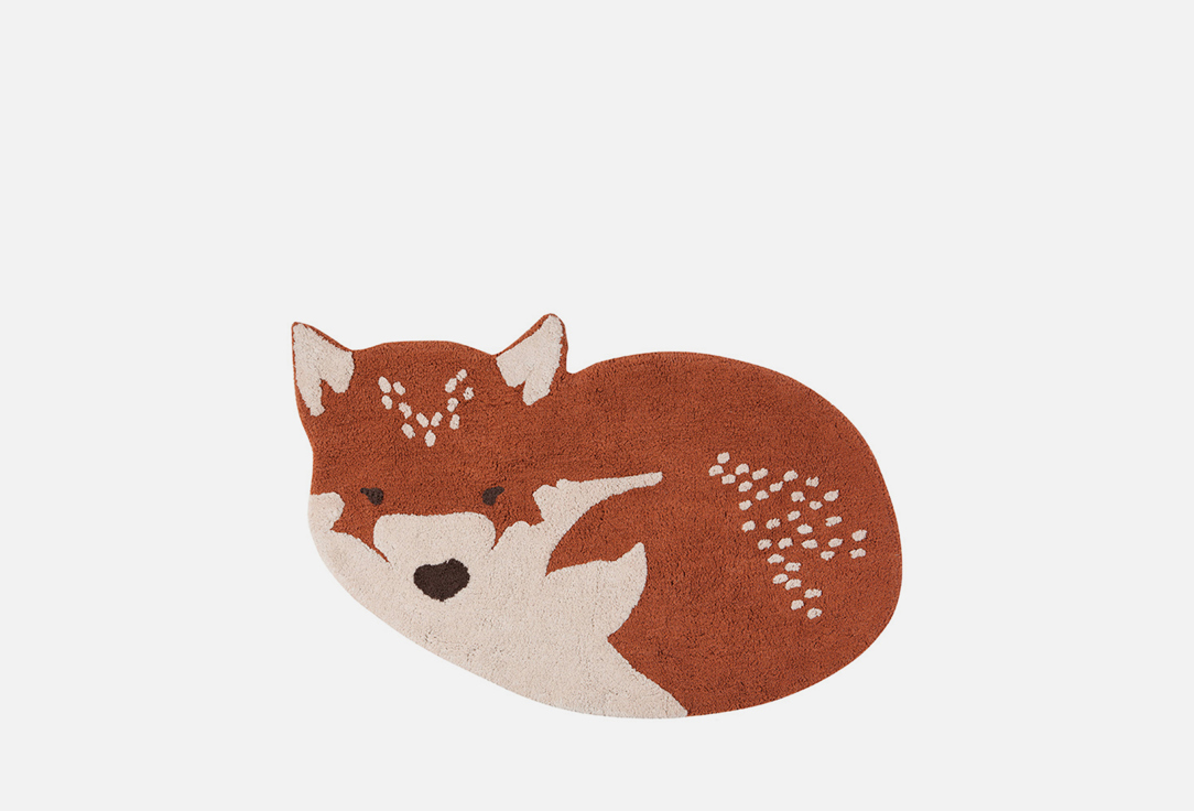 Изображение товара Коврик Nattiot LITTLE WOLF коричневый 70х110 см из хлопка ручной работы