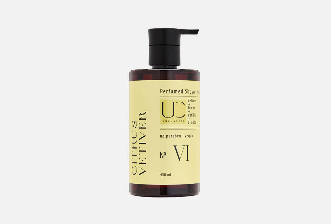Парфюмированный гель для душа UNCHARTED №6 Citrus Vetiver 450 мл