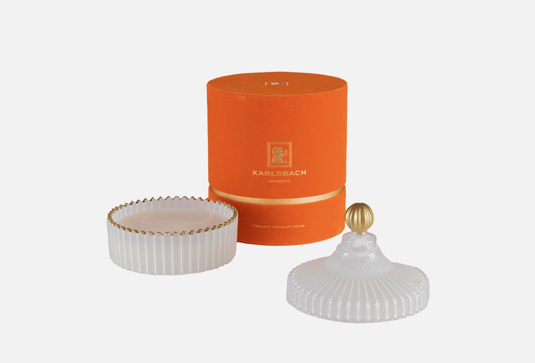 Изображение товара Ароматическая свеча Karlsbach White L 13,5х15 см с фруктовыми нотками