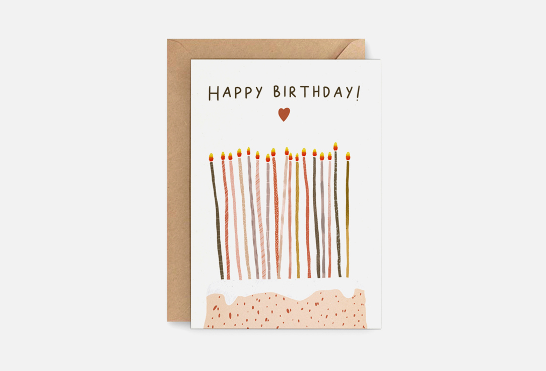 

Открытка DUET.STORE, Праздничный торт 1 шт