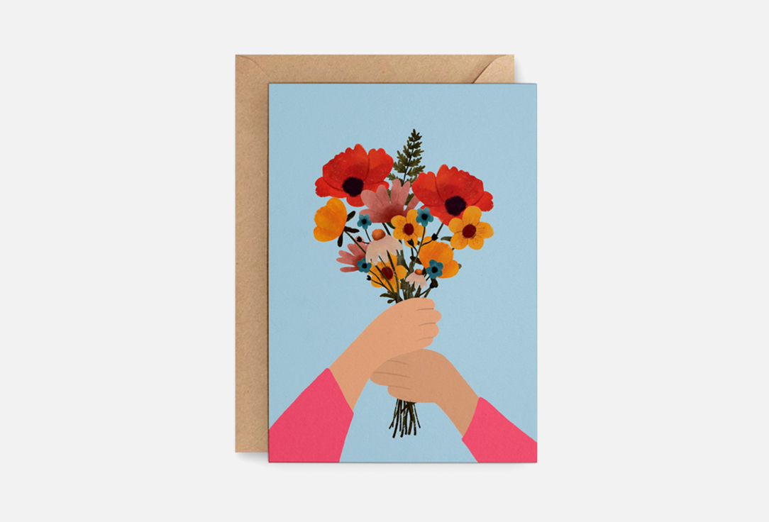 

Открытка DUET.STORE, Полевой букет 1 шт