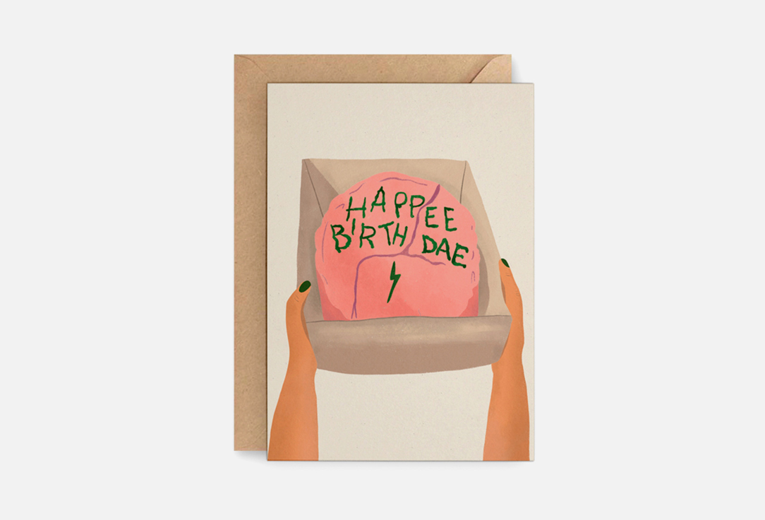 

Открытка DUET.STORE, Торт 1 шт