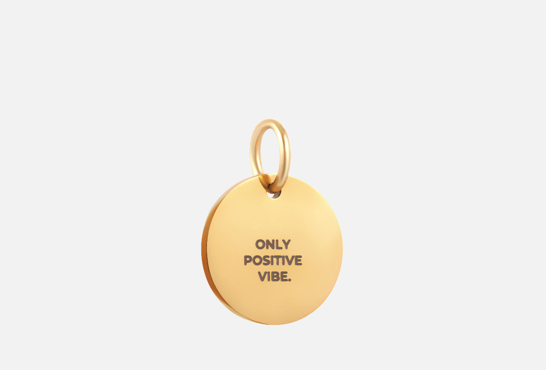 

Подвеска KVINS, ONLY POSITIVE VIBE gold 1 шт