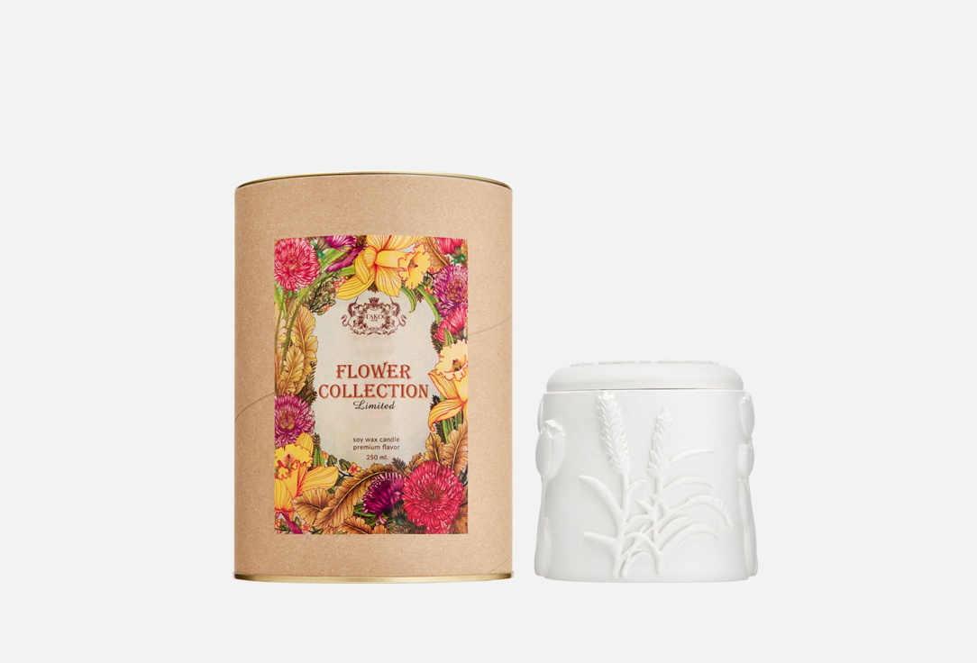 

Ароматическая свеча TAKO HOME, Белый, Цветочный бутик 250 мл