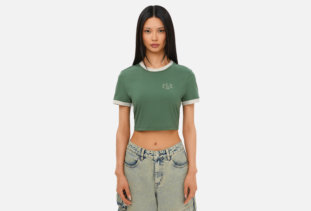 Изображение товара Кроп-футболка Feelz Crop FLZ яркая укороченная майка для женщин подростков