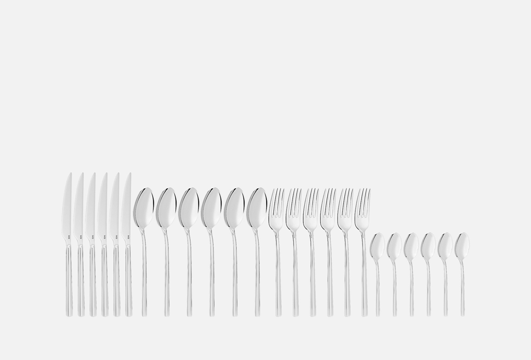 

Набор столовых приборов WO HOME, Серебряный, LEGEND 24 шт