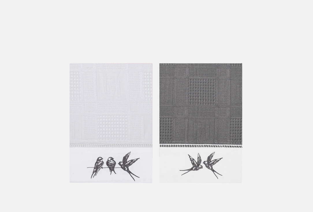 Изображение товара Комплект полотенец вафельных BELLEHOME Light Flight, 40х70