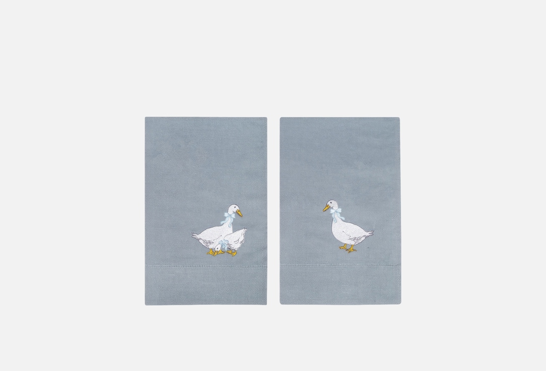 

Комплект полотенец столовых BELLEHOME, Принт, С вышивкой, Goose bernadotte, 40х70 2 шт