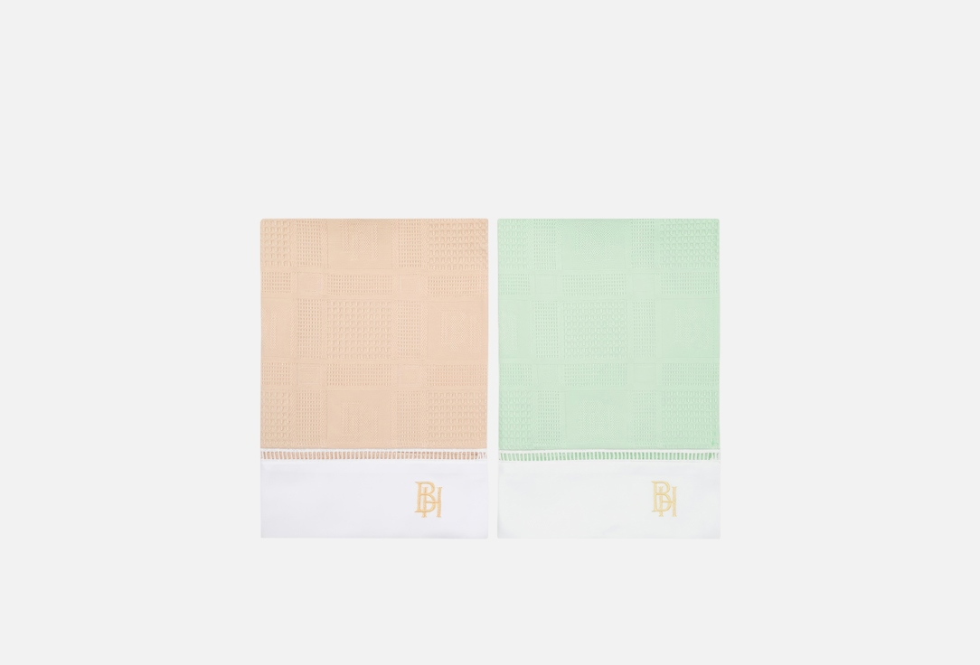 Изображение товара комплект полотенец вафельных BELLEHOME BH Summer, 40x70