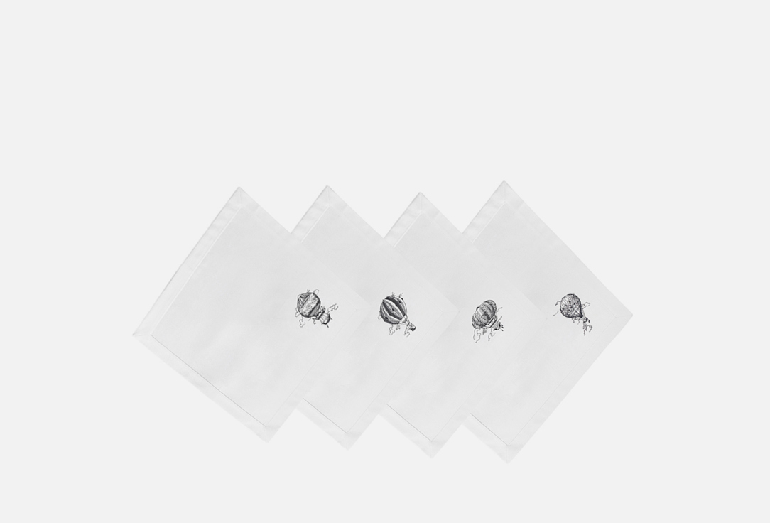 

комплект салфеток столовых BELLEHOME, Принт, С вышивкой, Воздушные шары, 45x45 4 шт