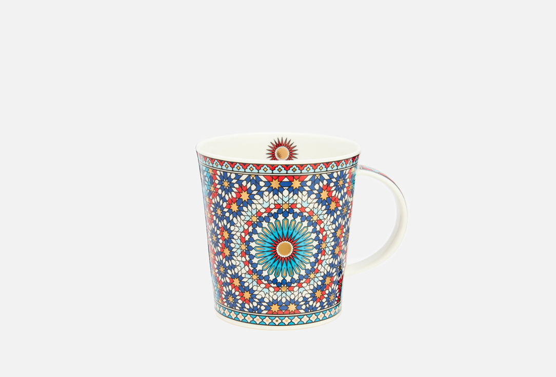 Изображение товара Кружка Dunoon Ломонд Мозаика красная из костяного фарфора 320 мл