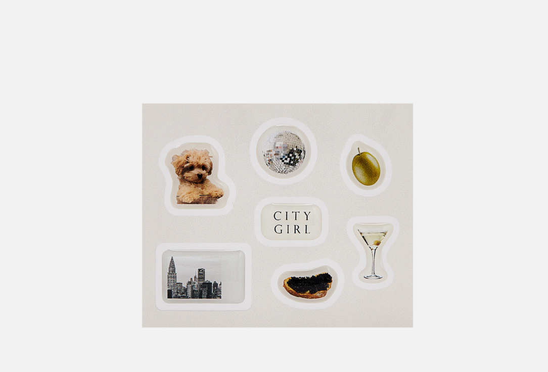 

3D стикеры на телефон 13POINT, City girl 1 шт