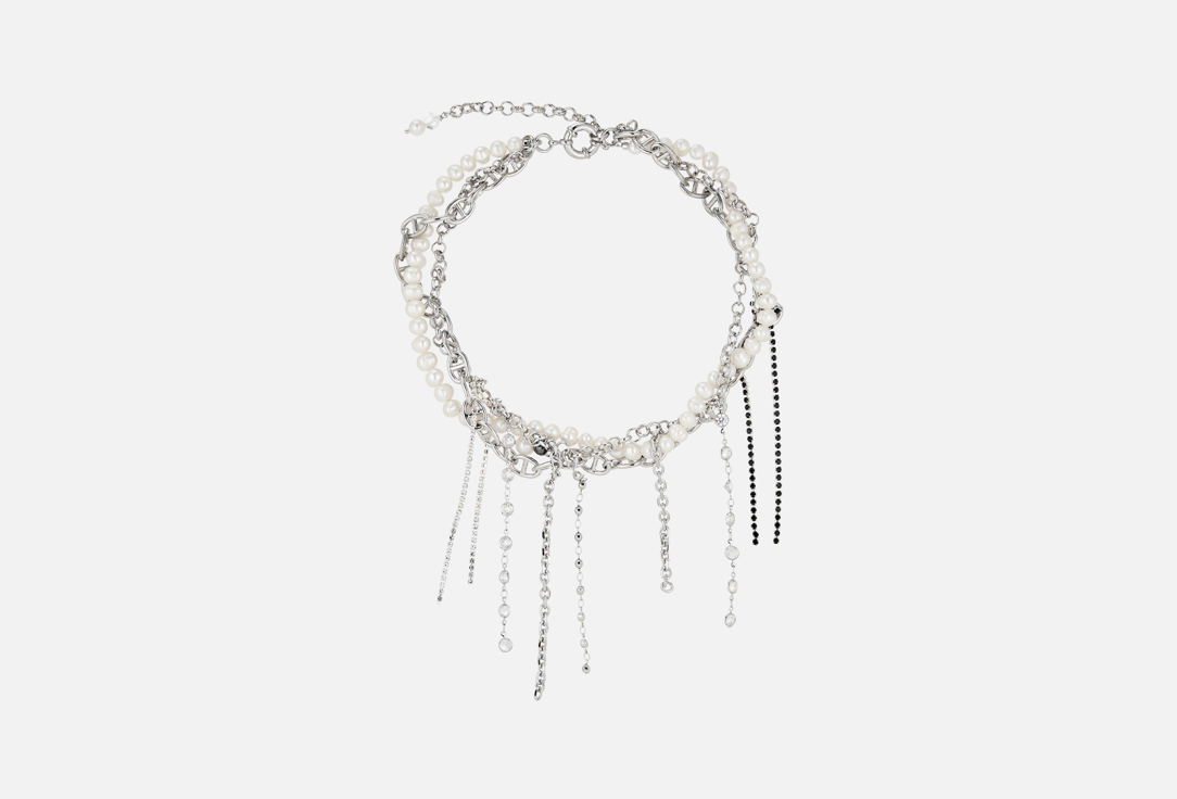 Изображение товара Многослойное колье CHUCHERIA SHINE BRIGHT с натуральным жемчугом и стеклом