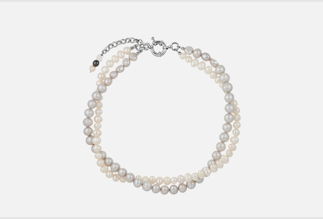 Изображение товара Колье из натурального жемчуга CHUCHERIA VIKI 45 см покрытие родий для женщин