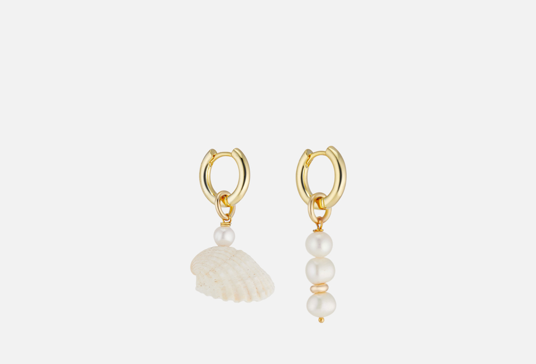 Серьги CHUCHERIA WHITE SHELL 2 шт
