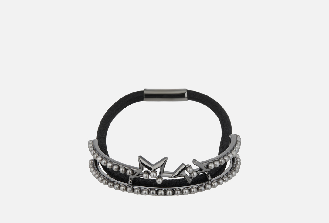 

Резинка для волос CAVIAR JEWELLERY, Milky Way черная 1 шт