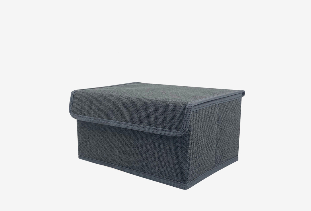 Изображение товара Коробка для хранения вещей РутаУпак ГРАФИТ, с крышкой, 25x19x13