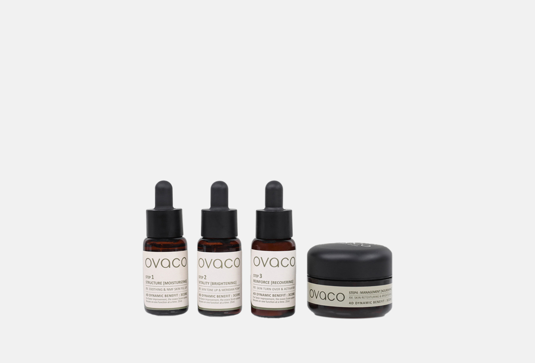 

Набор для лица OVACO, 4D dynamic benefit set 4 шт