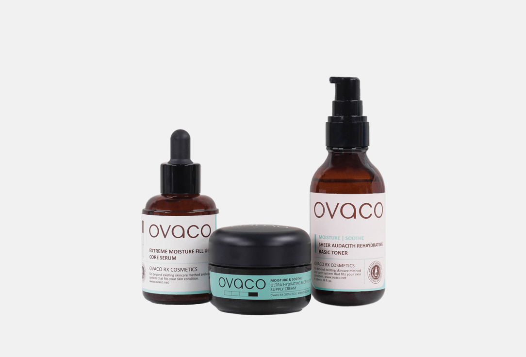 Изображение товара Набор для лица Ovaco Hydrate & Glow Skin care set увлажнение и питание для всех типов кожи