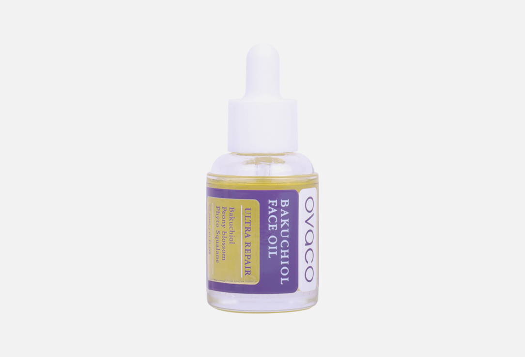 Изображение товара Масло-сыворотка для лица Ovaco Bakuchiol face oil для зрелой и чувствительной кожи 30 мл