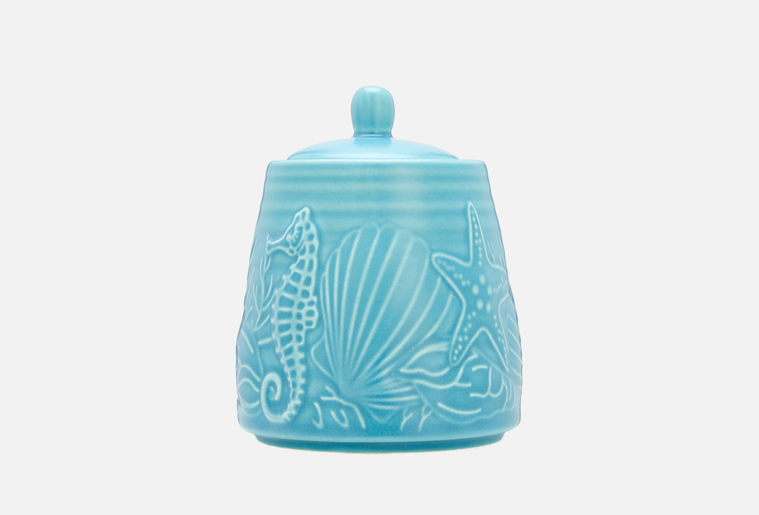 

Сахарница MYATASHOP, Голубой, С крышкой, морская, небесно-голубая 1 шт