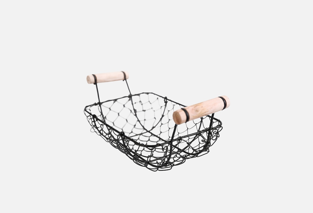 Изображение товара Корзина металлическая для фруктов N Family Черная, 19*12,5*6