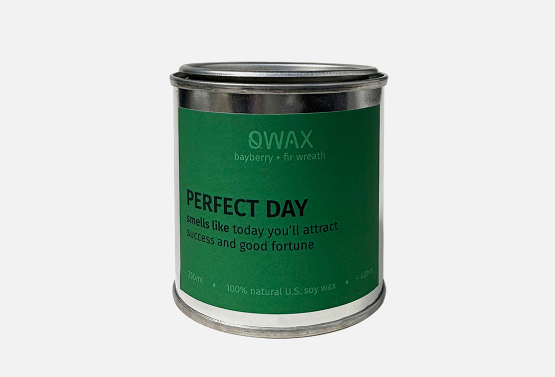 Изображение товара Ароматические свечи qwax perfect day с эфирными маслами 250 мл