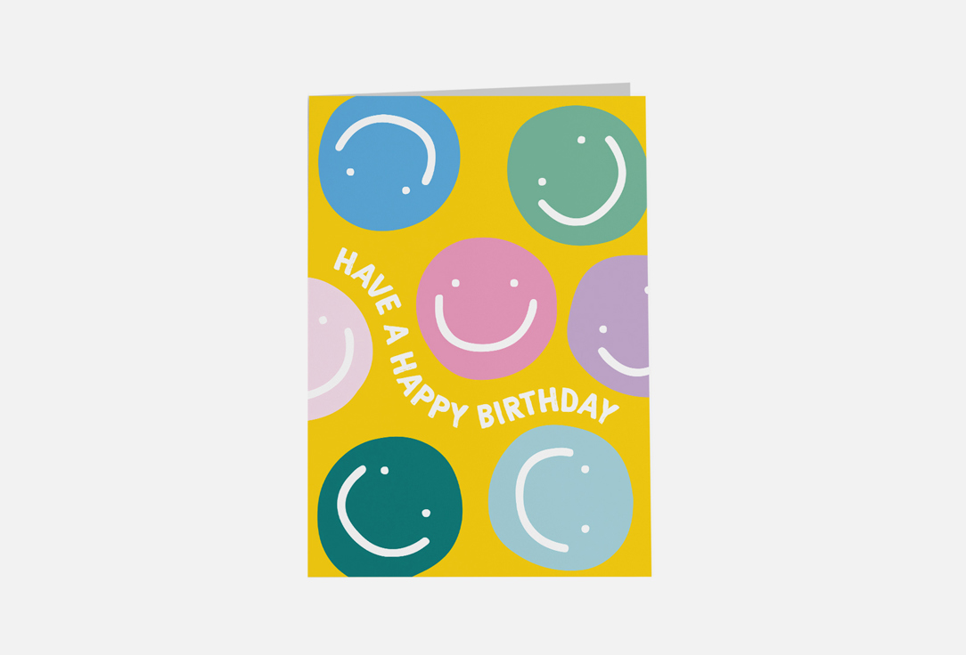 Открытка O PAPER PAPER Happy Birthday Smiles 