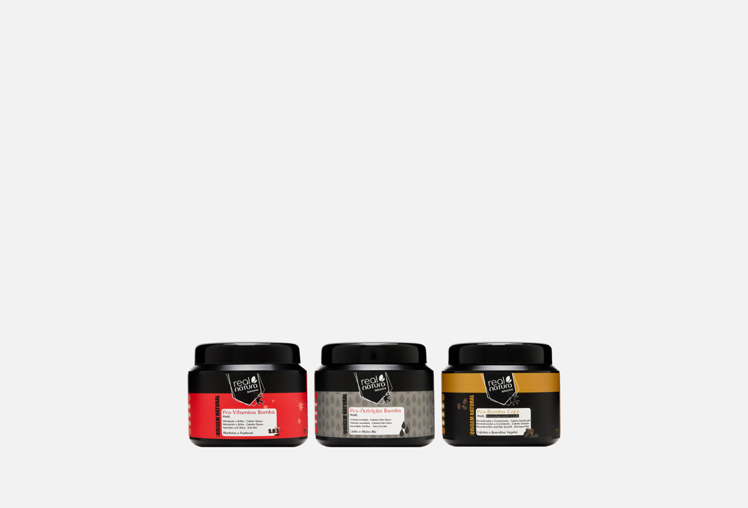 Изображение товара Набор масок для волос REAL NATURA Хронограмма Капилар