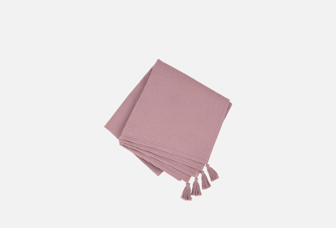 Изображение товара Покрывало вафельное N Family My Little Bunny, пыльно розовое, 165х145