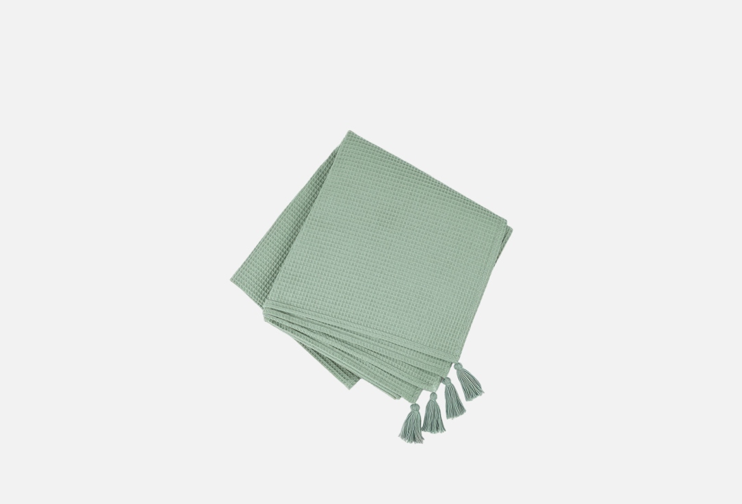 Изображение товара Покрывало вафельное N Family MERMAID, мятное, 165х145