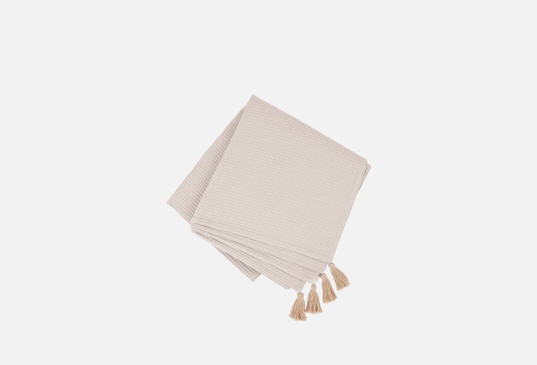 Изображение товара Покрывало вафельное N Family My Little Bunny, светло-бежевое, 165х145