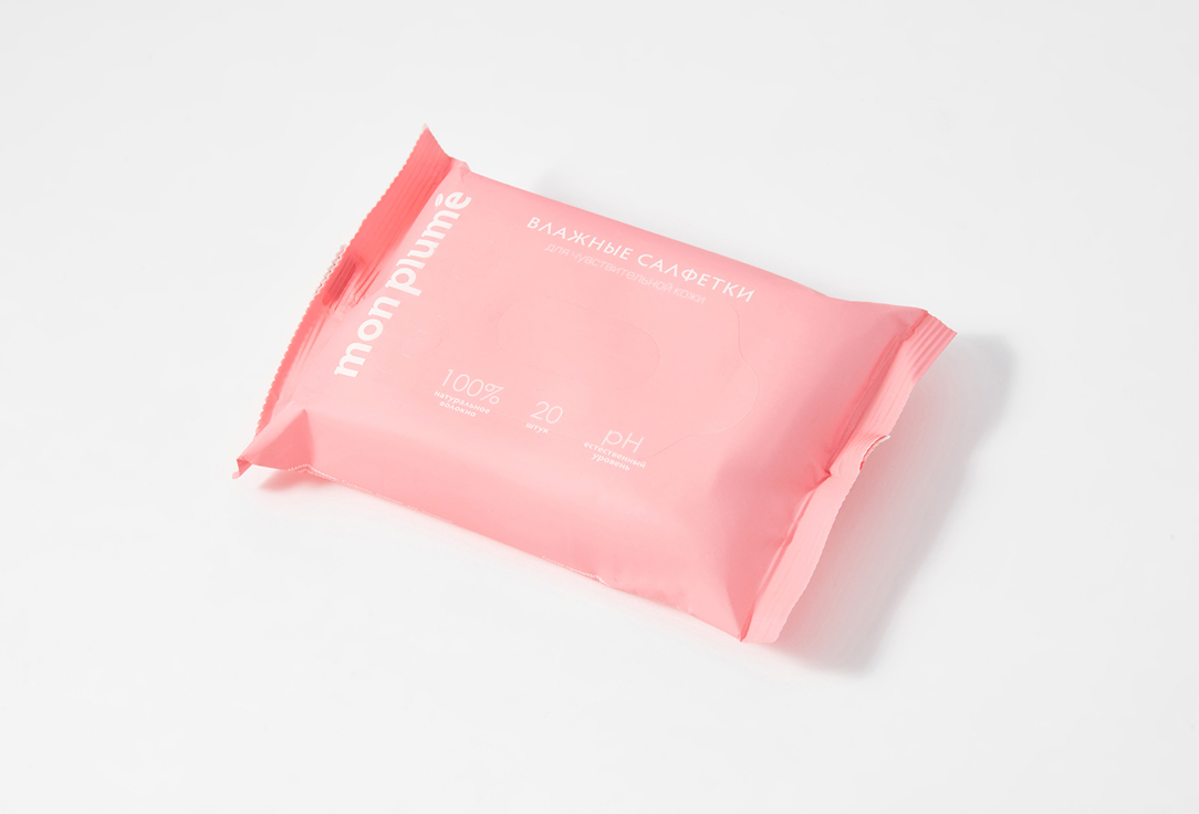 

салфетки для интимной гигиены MON PLUME, Для чувствительной кожи 20 шт