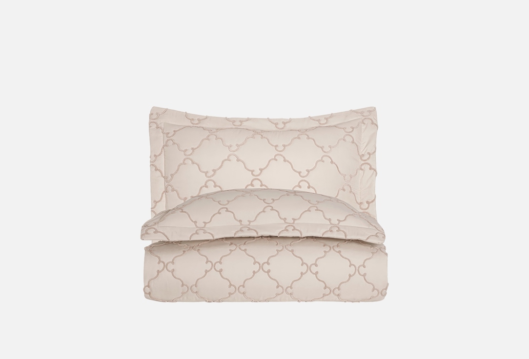 

Покрывало с наволочками AMBESONNE, Бежевый, Village бежевое, 230х240 1 шт