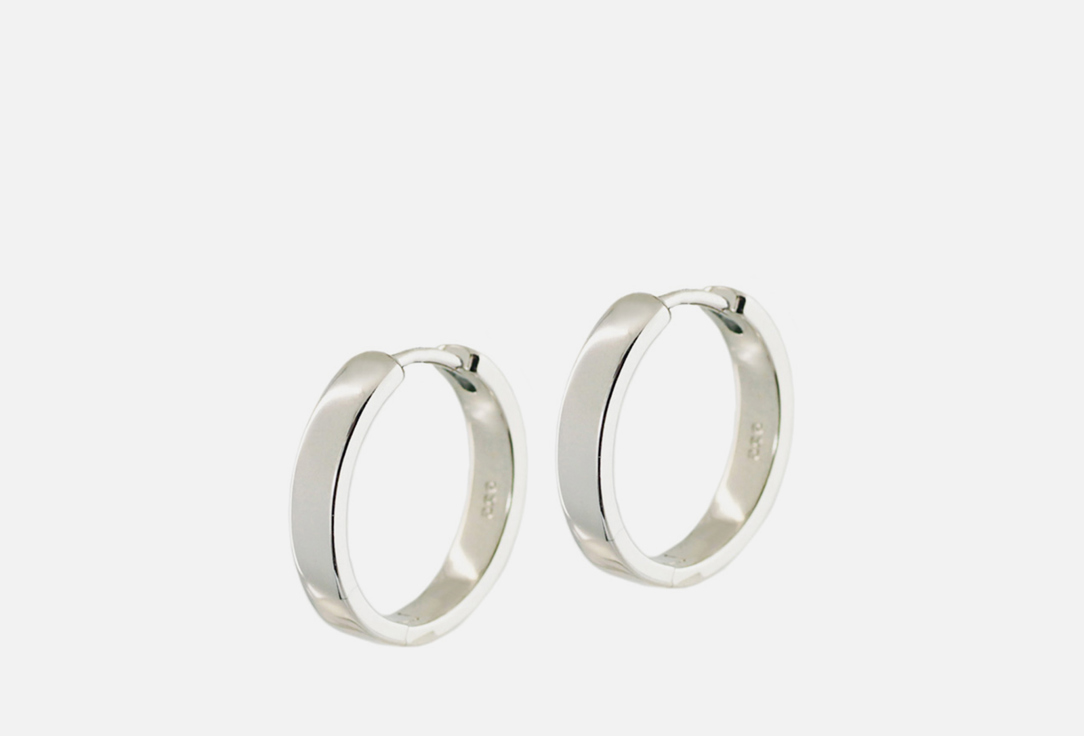 Серьги-кольца ALERIE-ACCESSORIES Hoops Base серебристые 2 шт