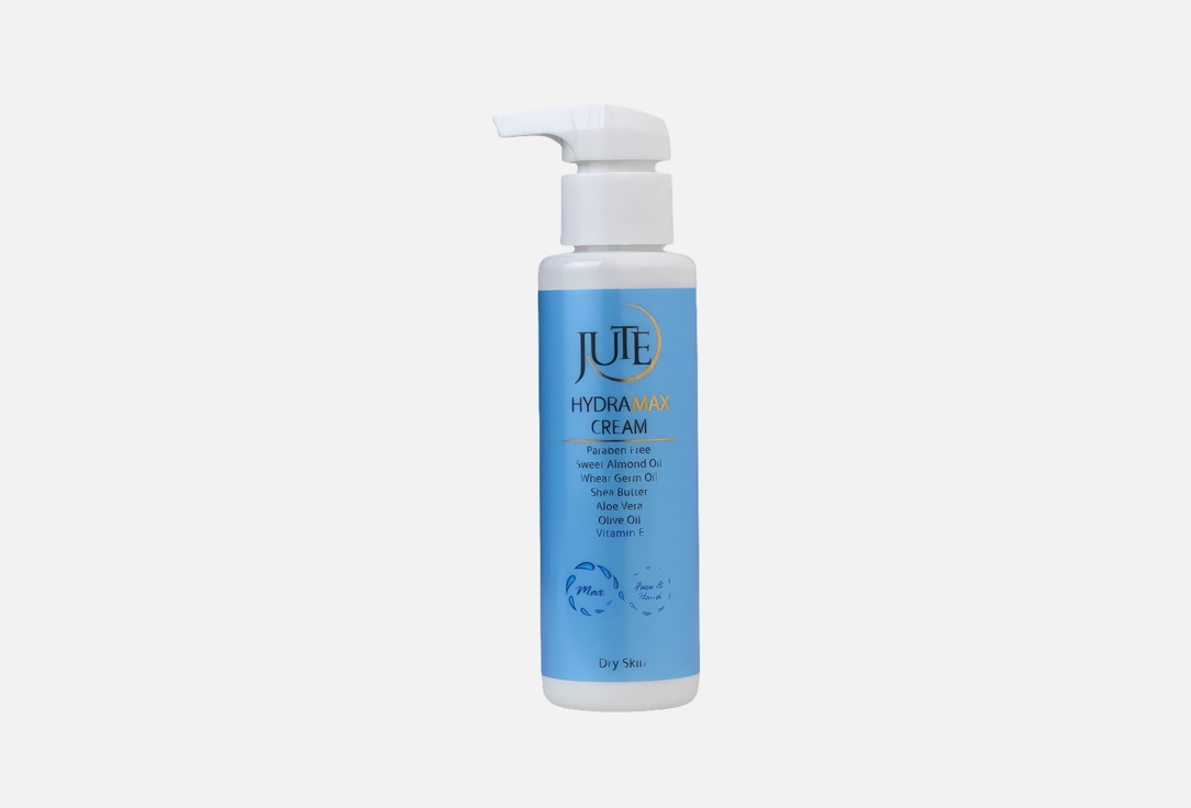 КРЕМ ДЛЯ ЛИЦА И РУК JUTE HYDRA MAX MOISTURIZING CREAM DRY SKIN PARABEN FREE 120 мл