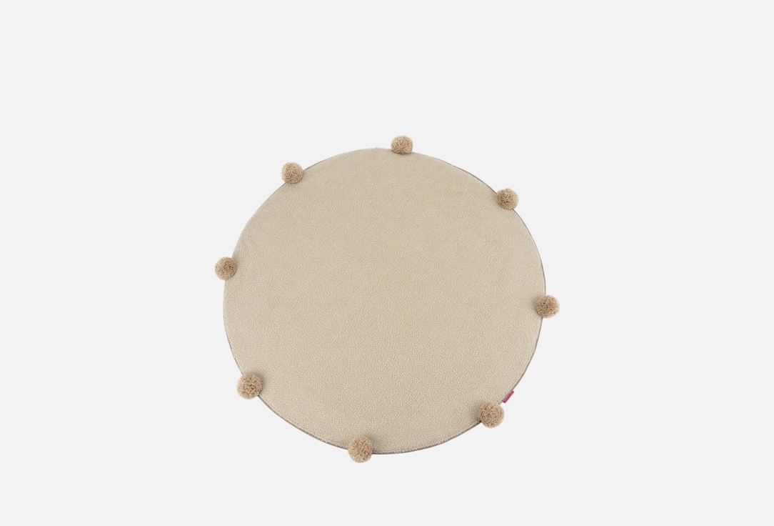 

Коврик прикроватный N FAMILY, Бежевый, Круглый BEARS, 100 см 1 шт