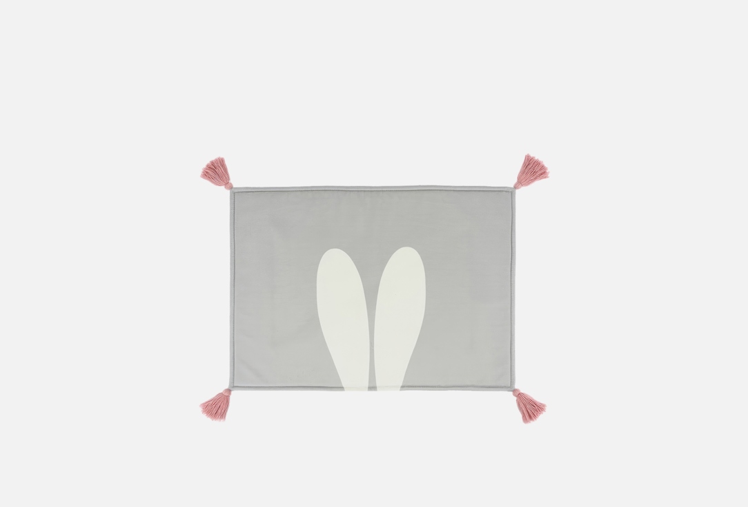 

Коврик прикроватный N FAMILY, Серый, Ушки, 70х50 1 шт