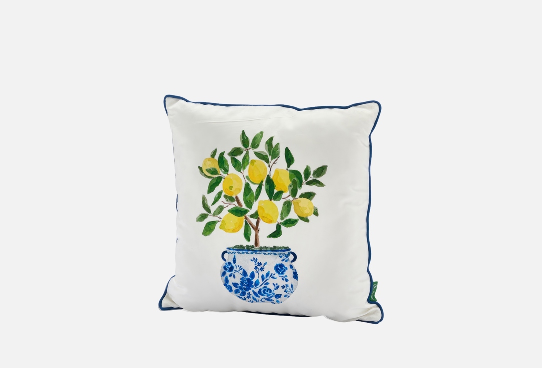 Изображение товара Подушка декоративная N Family Азулежу, Лимон в кашпо, 50х50