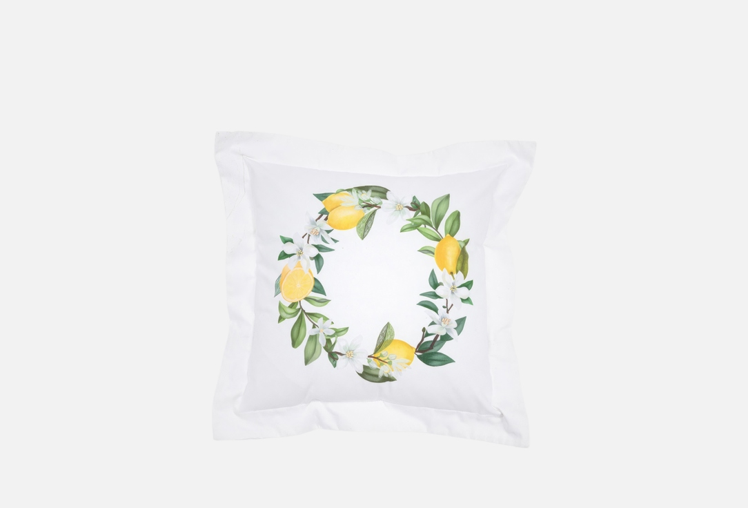 Изображение товара Подушка декоративная N Family Азулежу, венок из лимона, 45х45